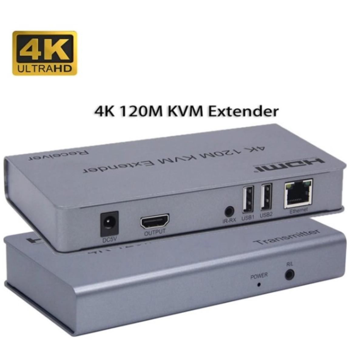 HAING HI-0120-HKE 4K HDMI Extender with USB KVM 120M