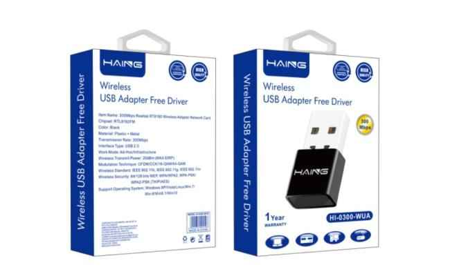 Haing Hi 0300 Wua 300mbps 11n Wi Fi Usb Adapter