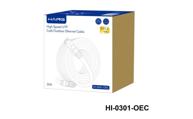 Haing Hi 0301 Oec High Speed Utp Cat 6 Outdoor Ethernet Cable 30m