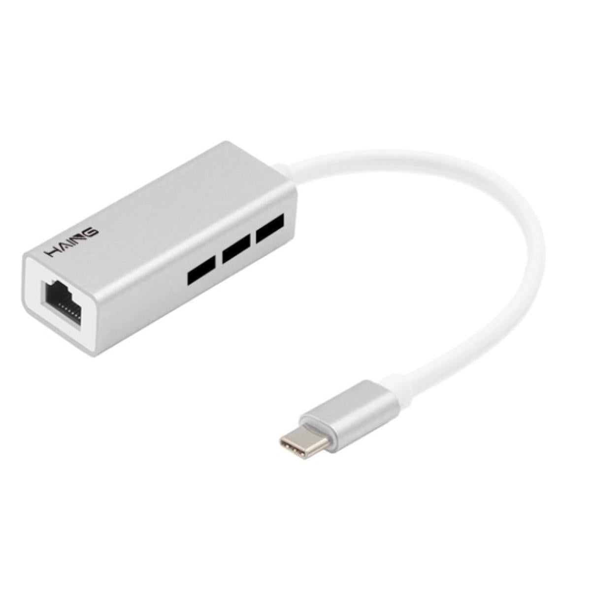 HAING Convertor CB-TYPEC-LAN-HUB From Type C To Ethernet and Hub 3 port