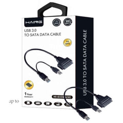 HAING HI-0339-U3C USB 3.0 TO SATA SSD Hard Disk Driver Power cable