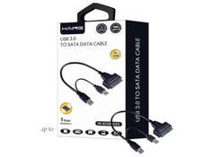 USB3.0 to SATA III 22pin Converter for 2.5" HDD/SSD with USB Charging Cable