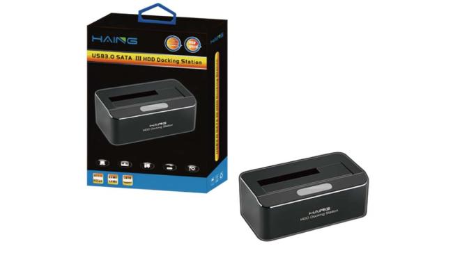 Haing Hi 0560 U3D USB 3.0 HDD Docking Station Sata Iii, portable external hard drive