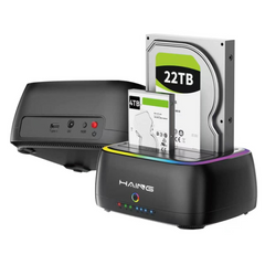 HAING HI-0579-U3D HDD Docking Station Offline Clone USB-C 3.0/2.5/3.5" SATA