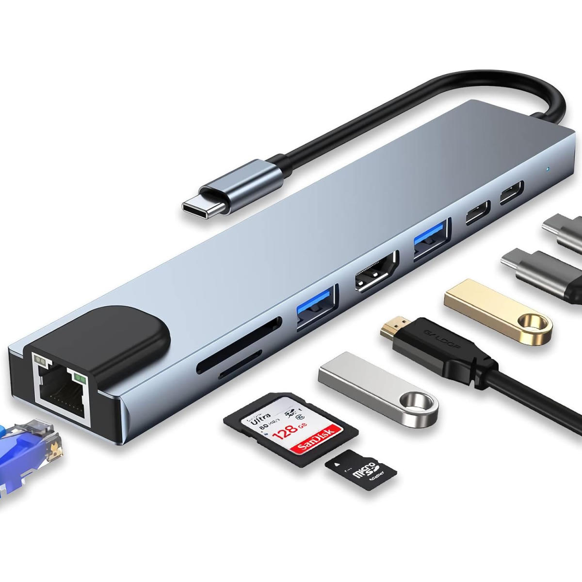 HAING HI-0801-TPC Type-C to HDTV Multifunctional Adapter
