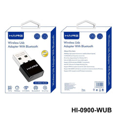 HAING HI-0900-WUB Wirelee Usb Adapter With Bluetooth BT5.3+AX900 USB Adapter