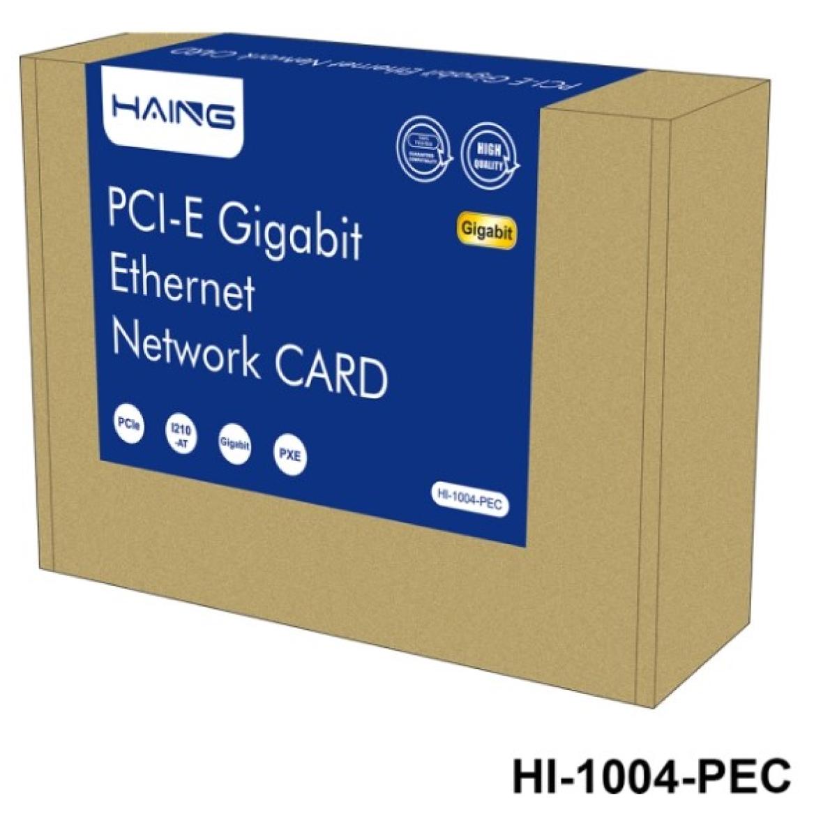 HAING HI-1004-PEC Gigabit 10/100/1000Mbps Network Adapter PCI Express Card