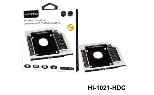 Haing Hi 1021 Hdc Sata Hard Drive Caddy Compatible With 2.5" Sata Hard Drive 9mm