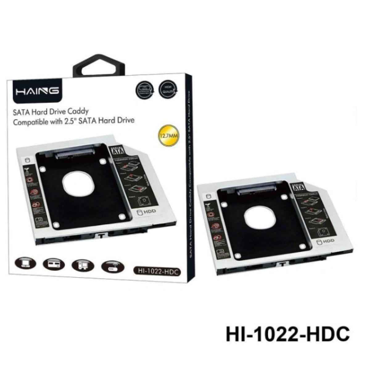 HAING HI-1022-HDC SATA Hard Drive Caddy Compatible with 2.5" SATA Hard Drive 12.7MM