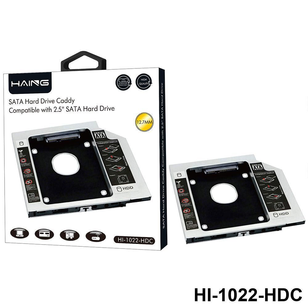 HAING SATA Hard Drive Caddy Compatible with 2.5" SATA Hard Drive 12.7MM