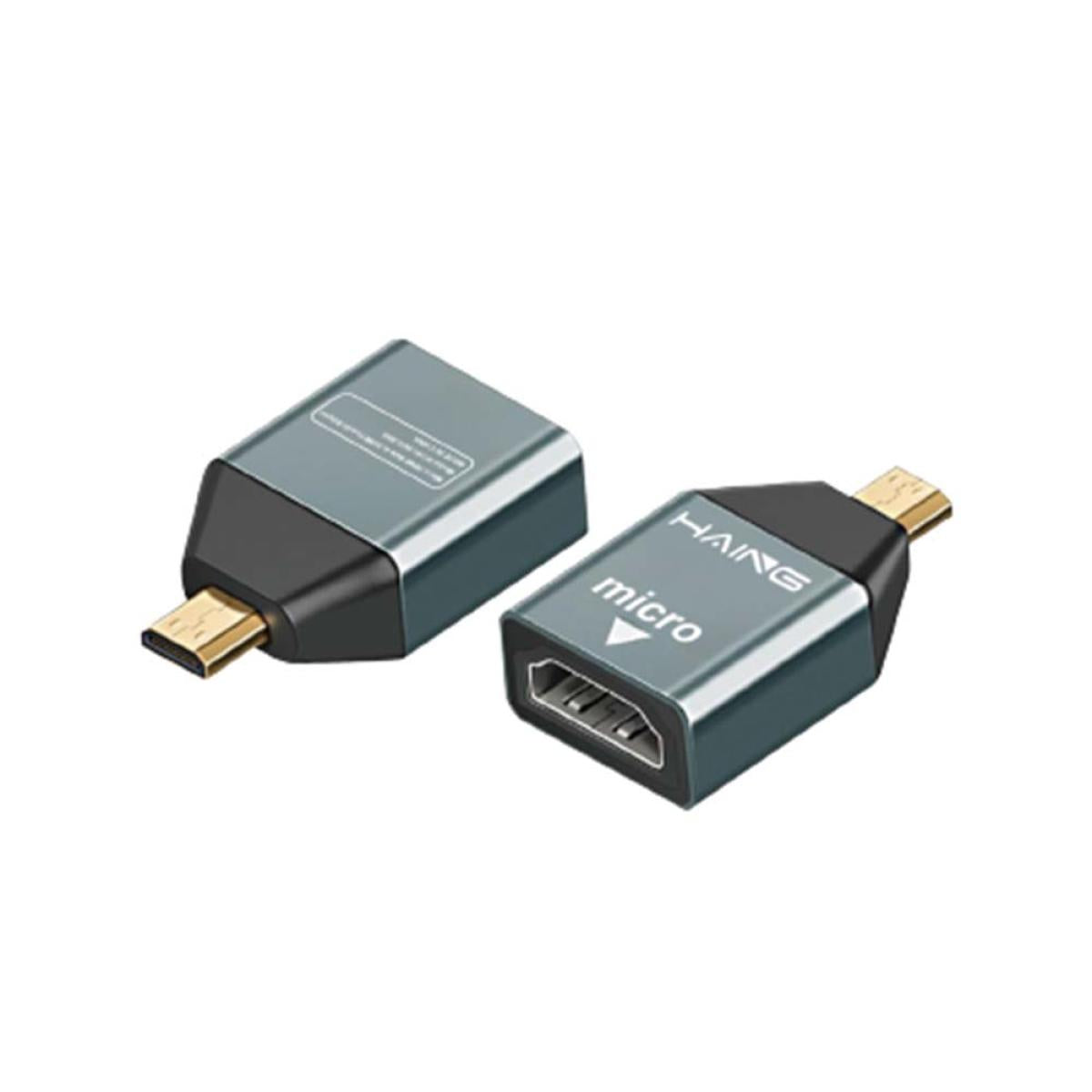 HAING Micro HDMI Male to HDMI Female Adapter HI-1025- RHA