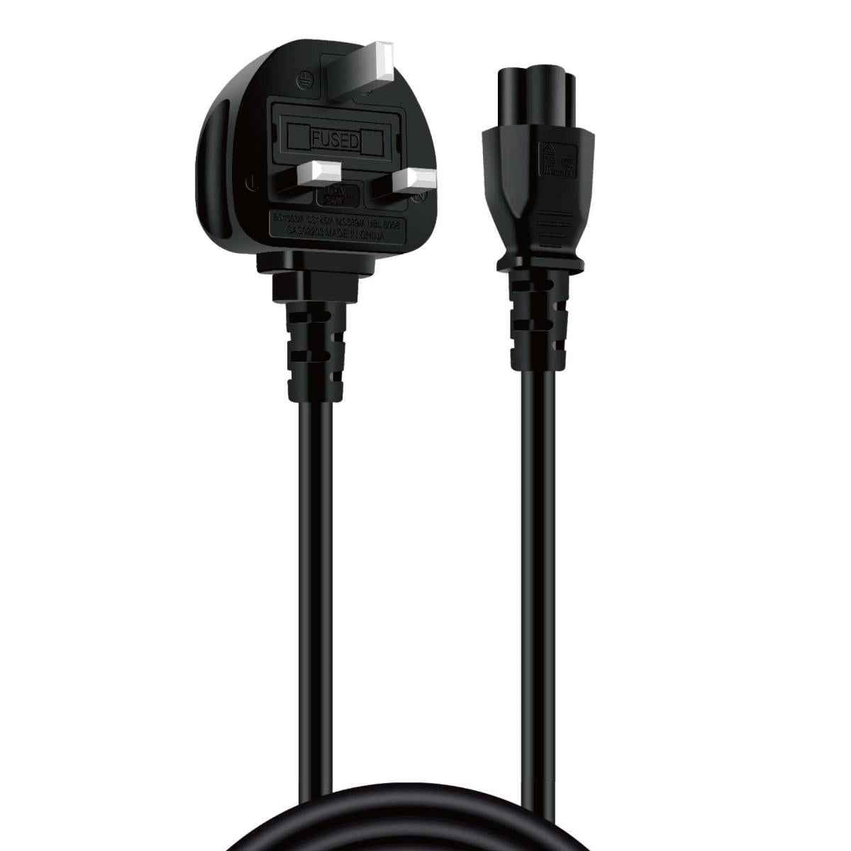 HAING HI-1034-UPC-150C UK 3 Pin to C5 Power Cable 1.5M HAING HI-1034-UPC-150C UK 3 Pin to C5 Power Cable 1.5M