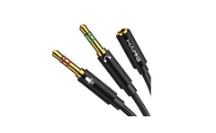 Haing Hi 1047 Fmc 3.5mm Female To Dual 3.5mm Male Audio Cable 20cm