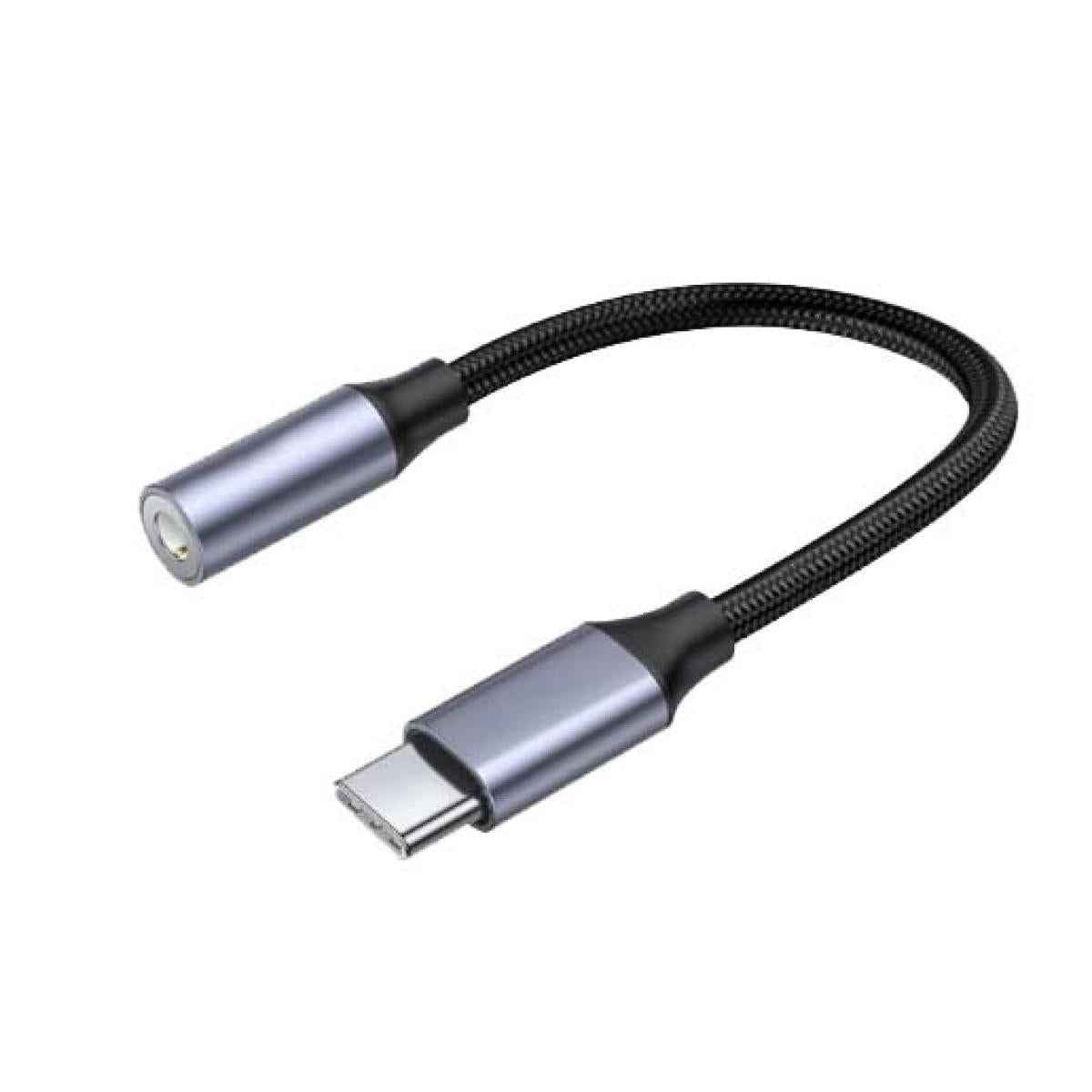 HAING HI-1063-TFC Type C Male to 3.5mm Female Headphone Audio Jack Adapter