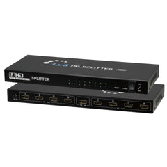 HAING HI-108F 1x8 8 Ports HDMI Powered Splitter for Full HD 1080P & 3D 4K Support
