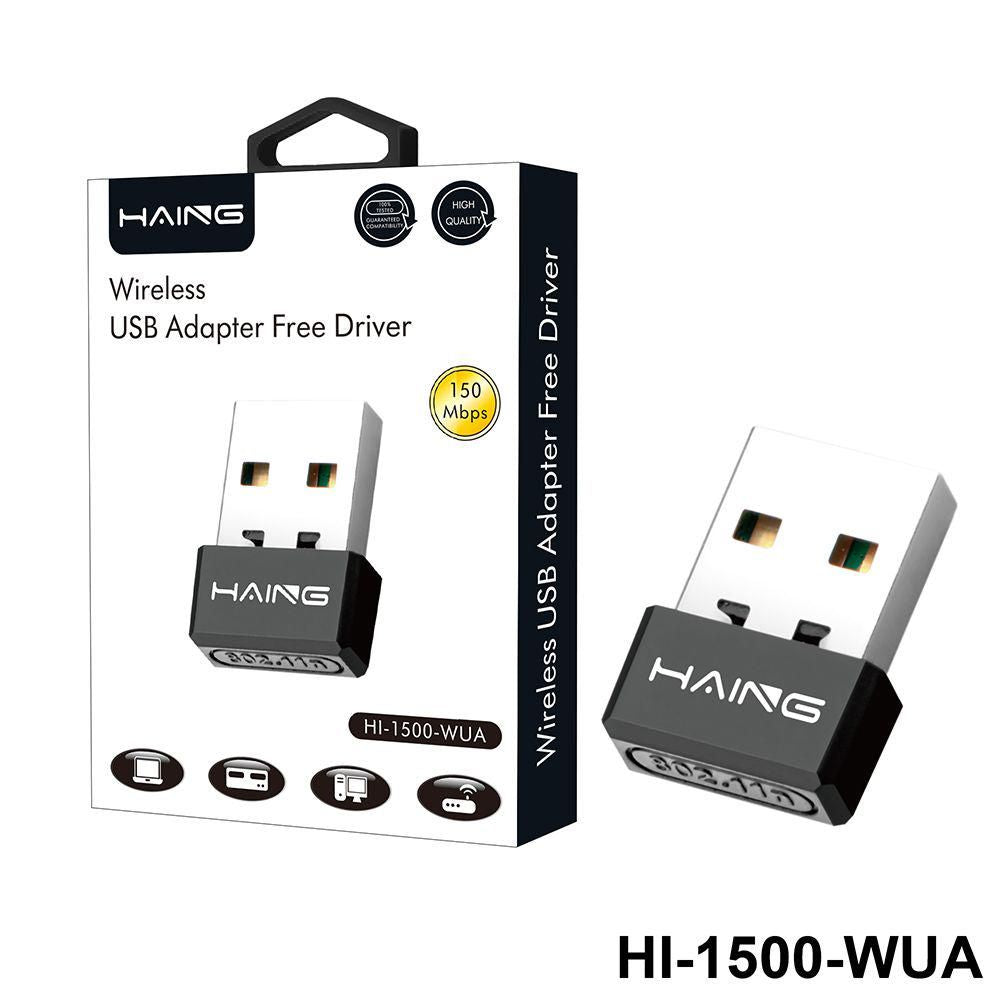 HAING HI-1500-WUA 150Mbps 11n Wi-Fi USB Adapter
