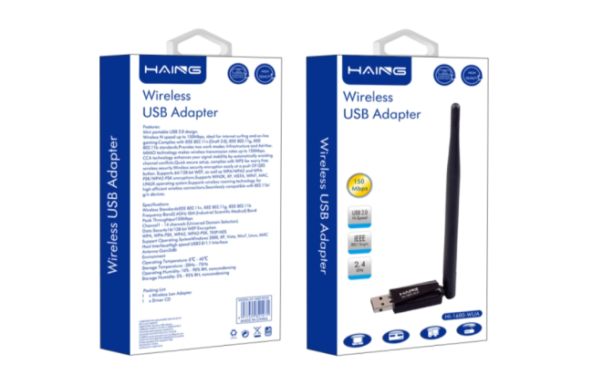 Haing Hi 1600 Wua Usb Wireless Network/lan Dongle Adapter 150 Mbps
