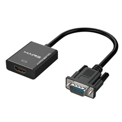HAING High Quality VGA to HDMI with Audio Adapter