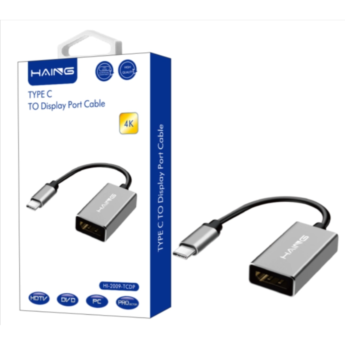 HAING HI-2009-TCDP Type-C to Display Port Cable Adapter 4K