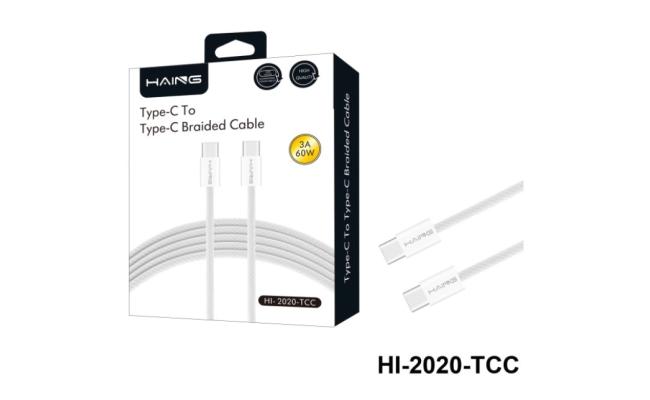 Haing Hi 2020 Tcc Type C To Type C Braided Cable 1.2m 60w