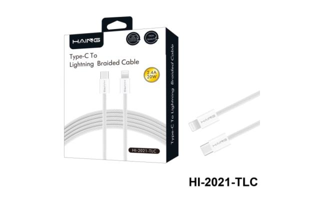 Haing Hi 2021 Tlc Type C to Lightning Braided Cable 1.2 meter 20w
