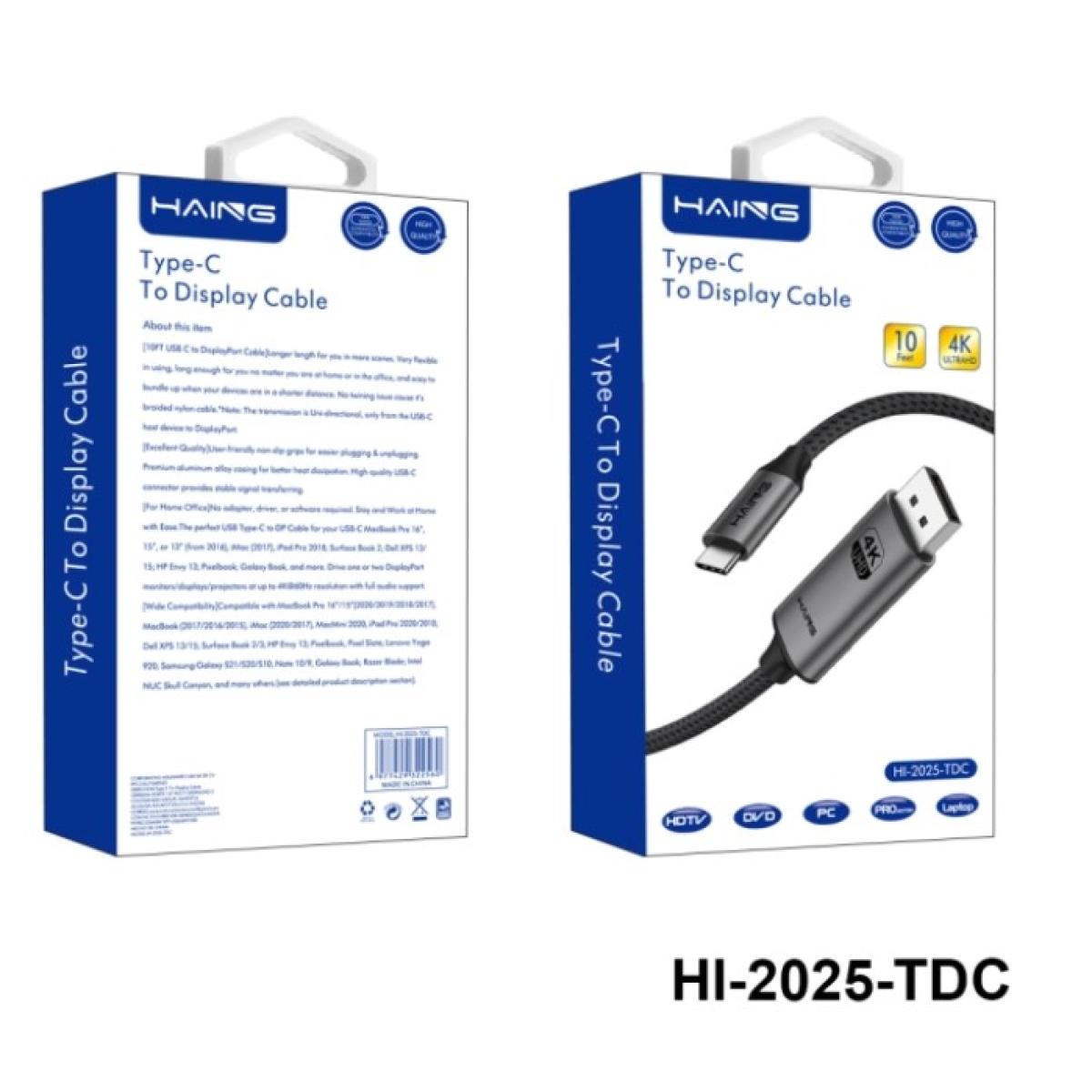 HAING HI-2025-TDC-3M Type-C to Display Cable 3M