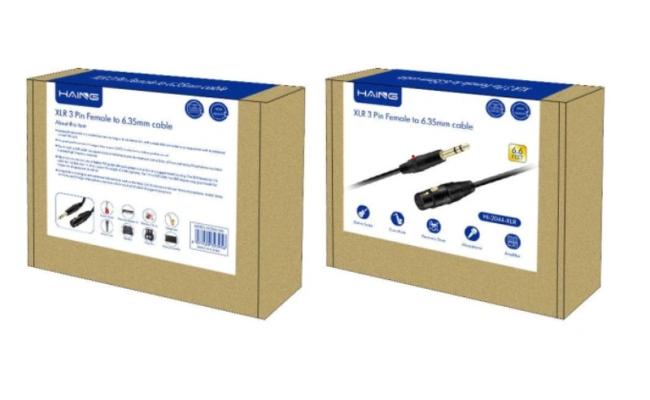 Haing Hi 2044 Xlr Xlr 3 Pin Female To 6.35mm Cable 2m