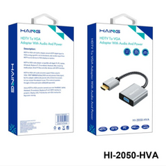 HAING HI-2050-HVA HDMI To VGA Adapter With Audio And Power