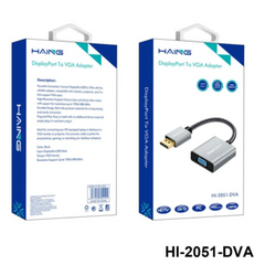 HAING HI-2051-DVA DisplayPort To VGA Adapter