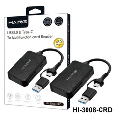 Haing HI-3008-CRD USB2.0 & Type-C to Multi-function Card Reader