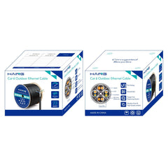 HAING HI-3009-FTPC FTP Outdoor CAT6 Ethernet Cable 295M -Black