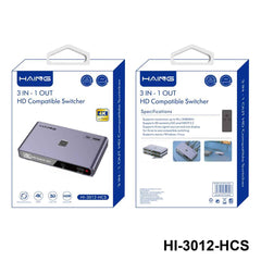 HAING HI-3012-HCS 3 in 1 Out HD Compatible Switch