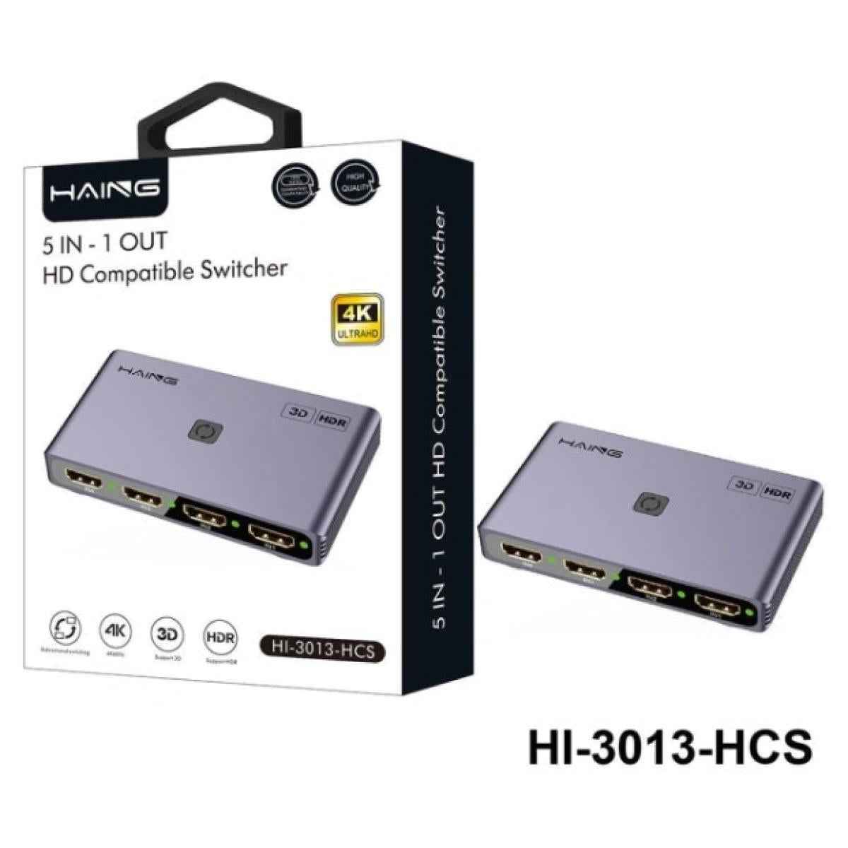 HAING HI - 3013 - HCS 5 in 1 out HD Compatible Switcher, network switch