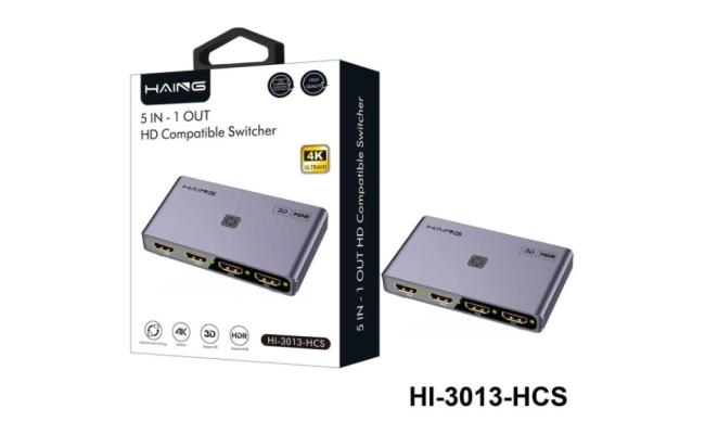 Haing Hi 3013 H5 In 1 Out HD Compatible Switcher, network switch