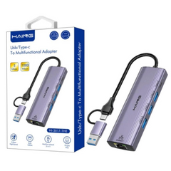 Haing Usb/Type C To Multifunvtional Adapter HI-3017-THE