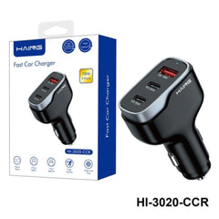 HAING HI-3020-CCR Fast Car Charger 3 Ports 78W