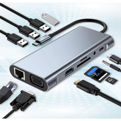 HAING HI-3023-TMA 11 in 1 Type-c To Multifunctional Adapter
