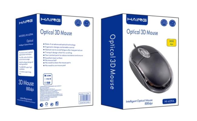 Haing Hi 629a USB Optical 3d Mouse