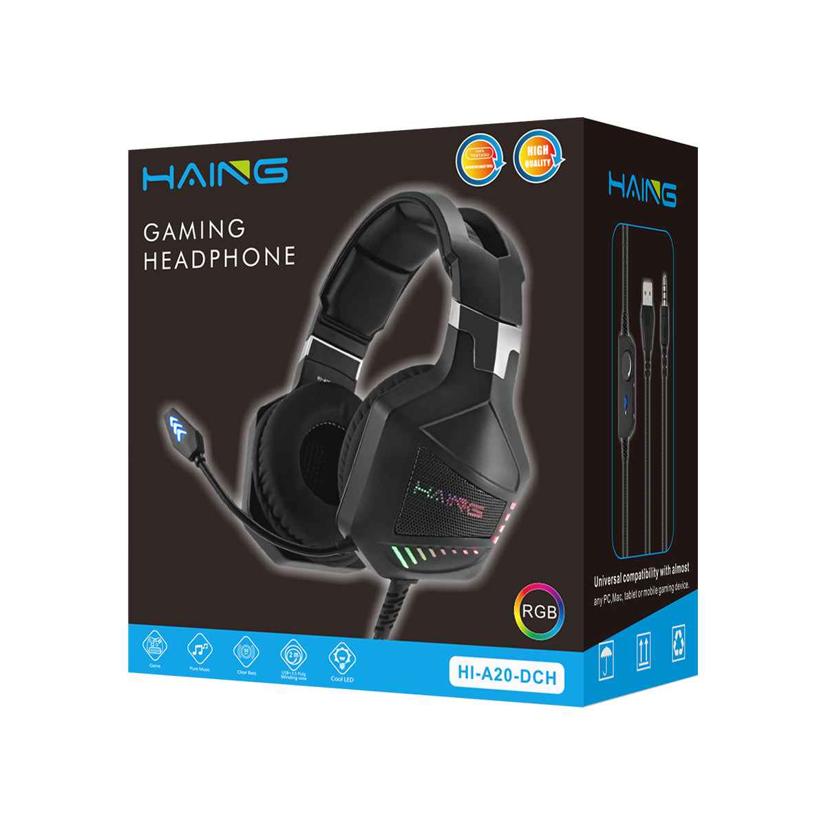 Haing HI-A20-DCH Gaming Headset-Black Haing HI-A20-DCH Gaming Headset-Black