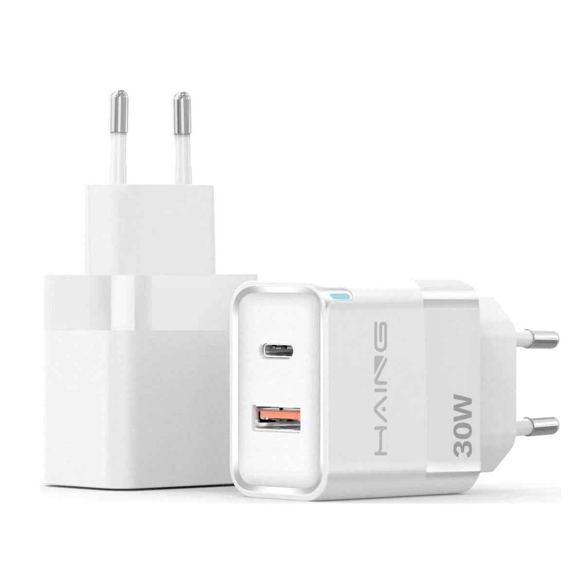 HAING HI-A213 2 ports USB GaN Fast Charger EU 30W