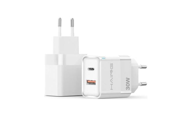 Haing Hi A213 2 Ports USB Gan Fast Charger EU 30w