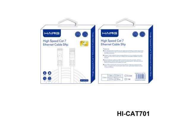 Haing Hi CAT701 50cm 10 Gbps High Speed Sftp CAT7 Ethernet Cable 0.5 meter with cables