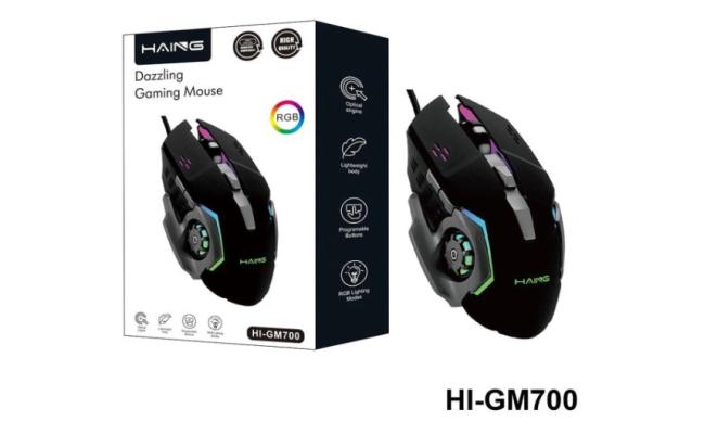 Haing Hi GM700 USB Wired Gaming Mouse, RGB