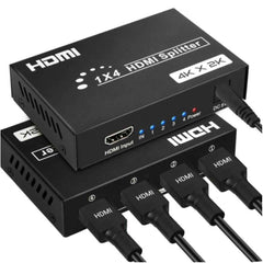 HAING HI - HD104F UHD Splitter Ver 1.4 1x4 Full 3D 4Kx2K UK Plug with hdmi splitters