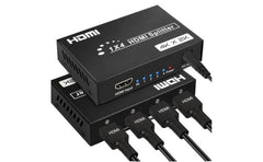 Haing Hi Hd104f Uhd Splitter Ver 1.4 1x4 Full 3d 4kx2k Uk Plug