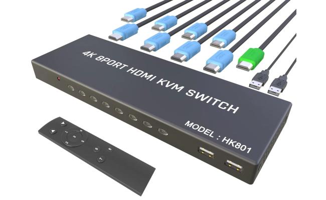 Haing Hi Hk801a 4k 8 Port Hdmi Kvm Switch