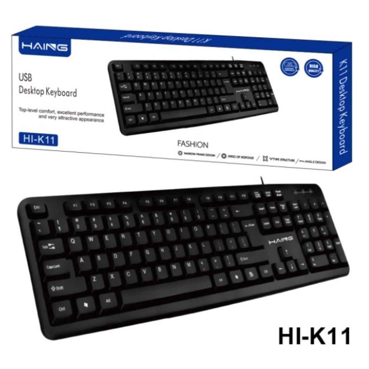 HAING HI - K11 Wired USB Computer Keyboard, gaming keyboard