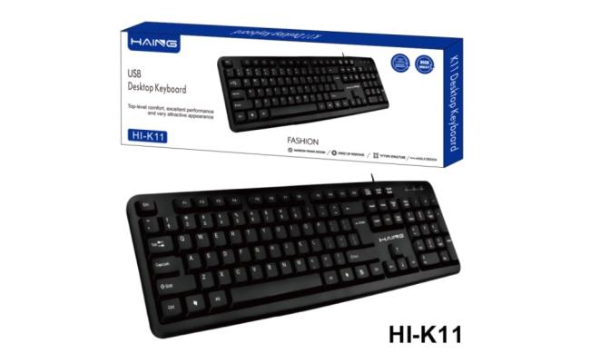 Haing Hi K11 Wired USB Computer Keyboard, gaming keyboard
