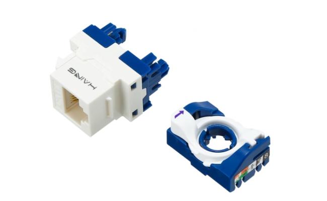 Haing Hi Kj03 Cat6 Utp Tool Free Modular Connector (180°)