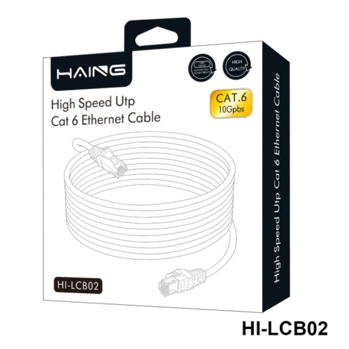 HAING HI-LCB02-5M Cat6 26 AWG 10/100/1000 1 Gbps Ethernet Cable 5M